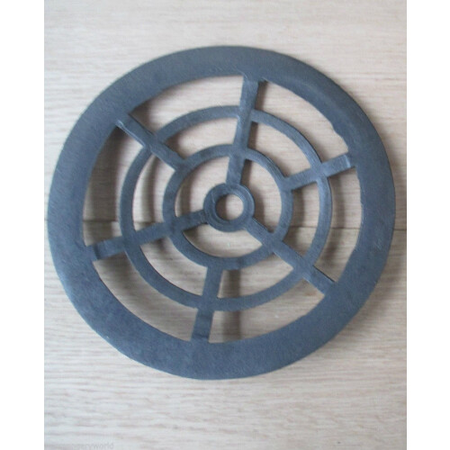 Rustic Cast Iron Gulley Gutter Lid Round Black 8"