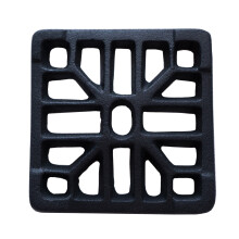 Rustic Cast Iron Gulley Gutter Lid Square Black 4"
