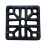 Rustic Cast Iron Gulley Gutter Lid Square Black 4" 1