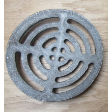 Rustic Cast Iron Gully Lid 6" Round Drain Cover
