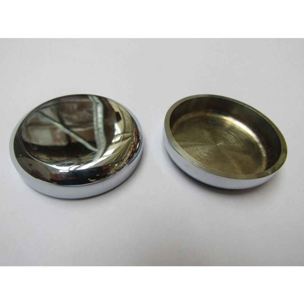 Pack Of 4 Castor Cups Polished Chrome 5057067954482