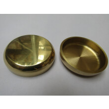 Pack Of 4 Castor Cups Polished Brass