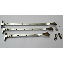 Satin Brushed Chrome Casement Stay Arm 10"