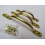 Sash Cabinet Pull Handle Polished Brass 5" 1