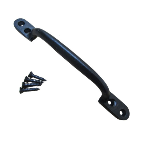 Sash Cabinet Pull Handle Black Antique 7"