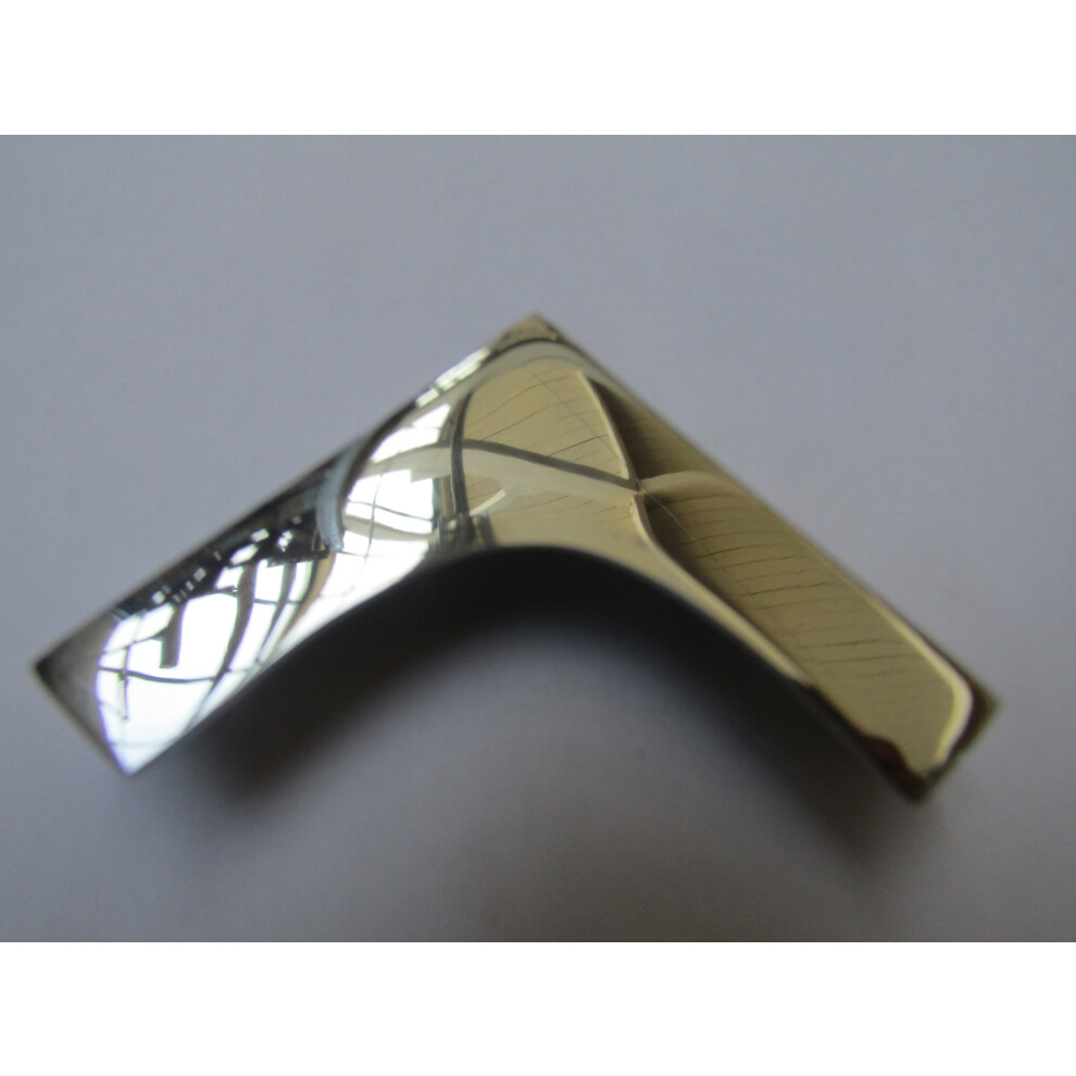 Pack Of 2 Military Chest Corner Polished Chrome 5057067902148