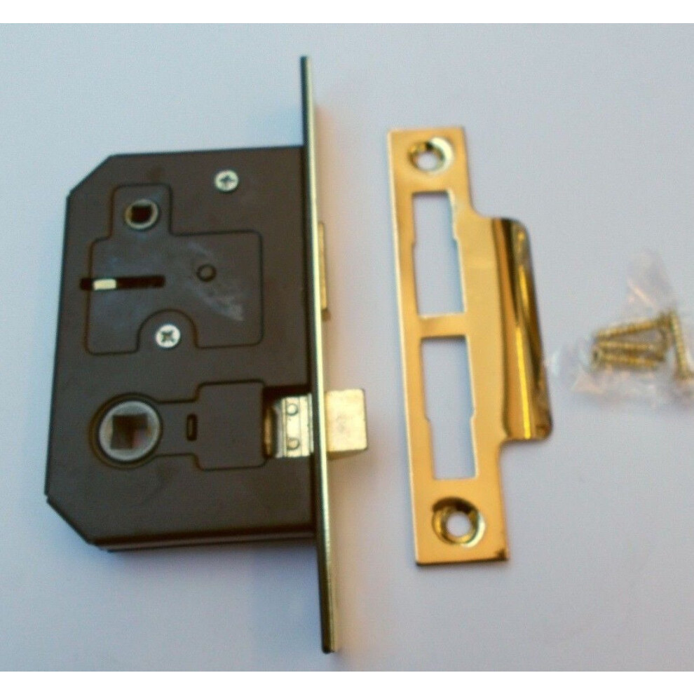 Bathroom Sashlock 2.5" Brass 5057067996628