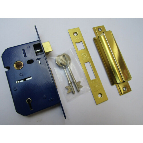 5 Lever Sashlock Polished Brass