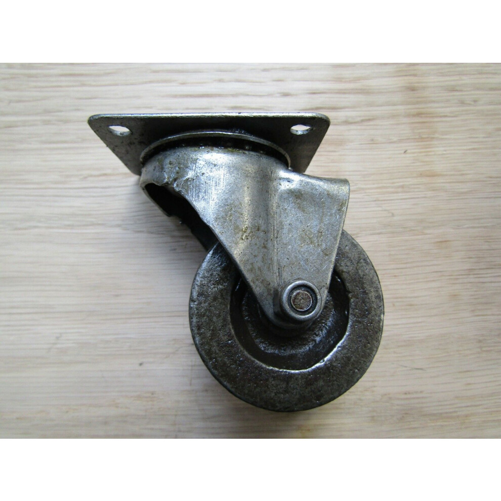 Furniture Swivel Wheel 3" Castor Cast Iron 5057067933760