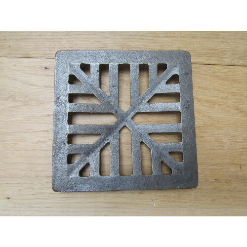 6" Cast Iron Gully Gutter Lid Rustic Antique Cover