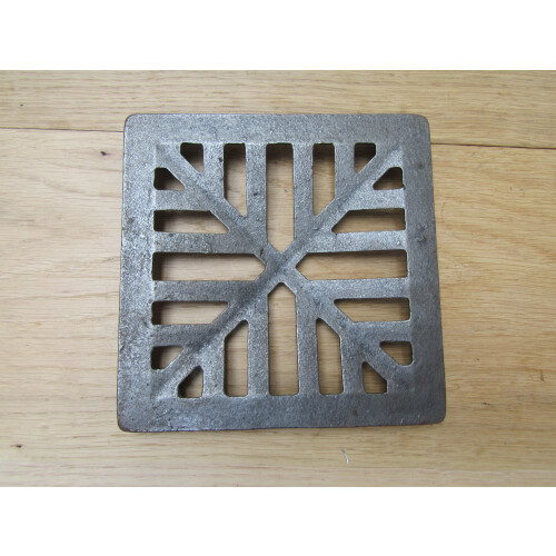 7" Cast Iron Gully Gutter Lid Rustic Antique Cover