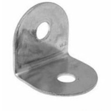 Pack Of 10 19mm Corner Brace Silver Zinc