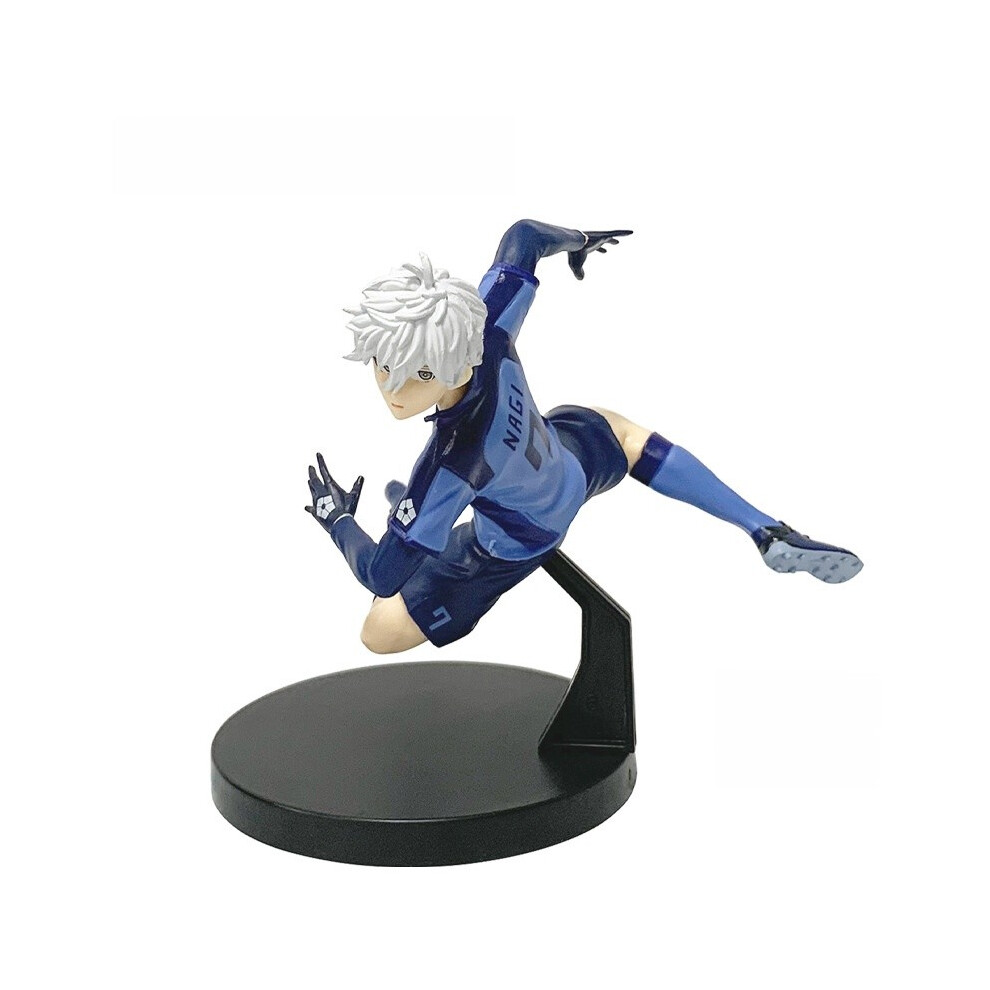 (Seishiro Nagi) Action Lock Figure Cartoon Model Toy Decoration Doll Ornament Gift Children Blue