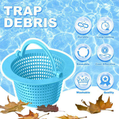 2Pcs Pool Skimmer Basket with Handle for Swimming Pools Cleaning,C 2