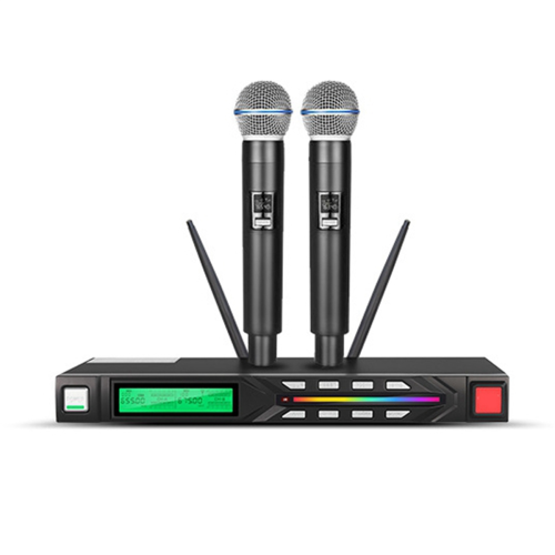 Set di microfoni wireless professionali UHF a lungo raggio con spina UK