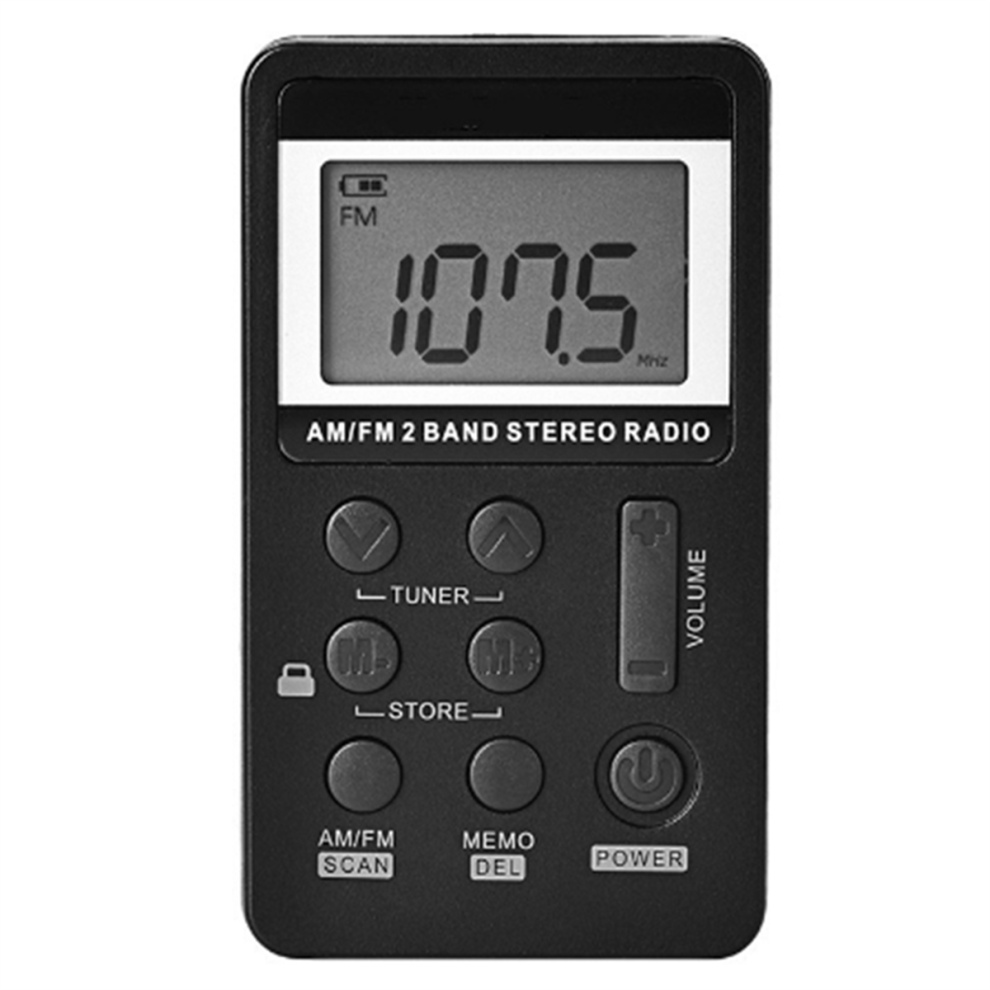 Portable Fm Radio With Rechargeable Battery Enjoy On-The-Go Listening 4853702829143