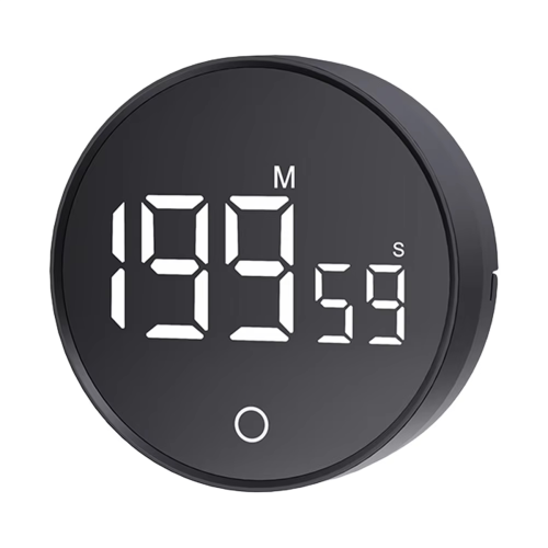 Magnetic Countdown Clock Kitchen Timer Manual Digital Timer Black