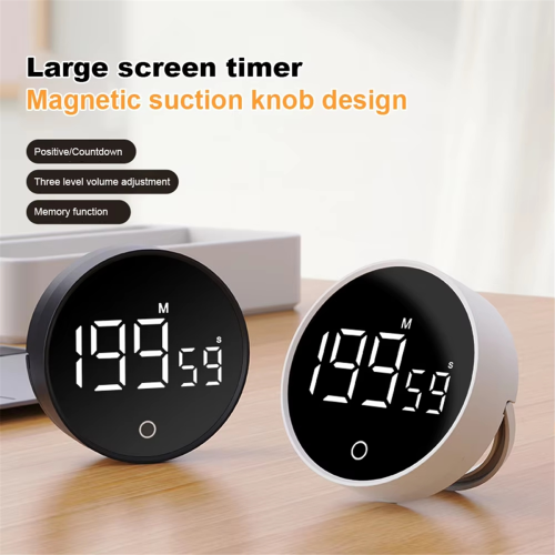 Magnetic Countdown Clock Kitchen Timer Manual Digital Timer Black 1