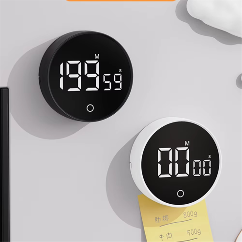 Magnetic Countdown Clock Kitchen Timer Manual Digital Timer Black 2