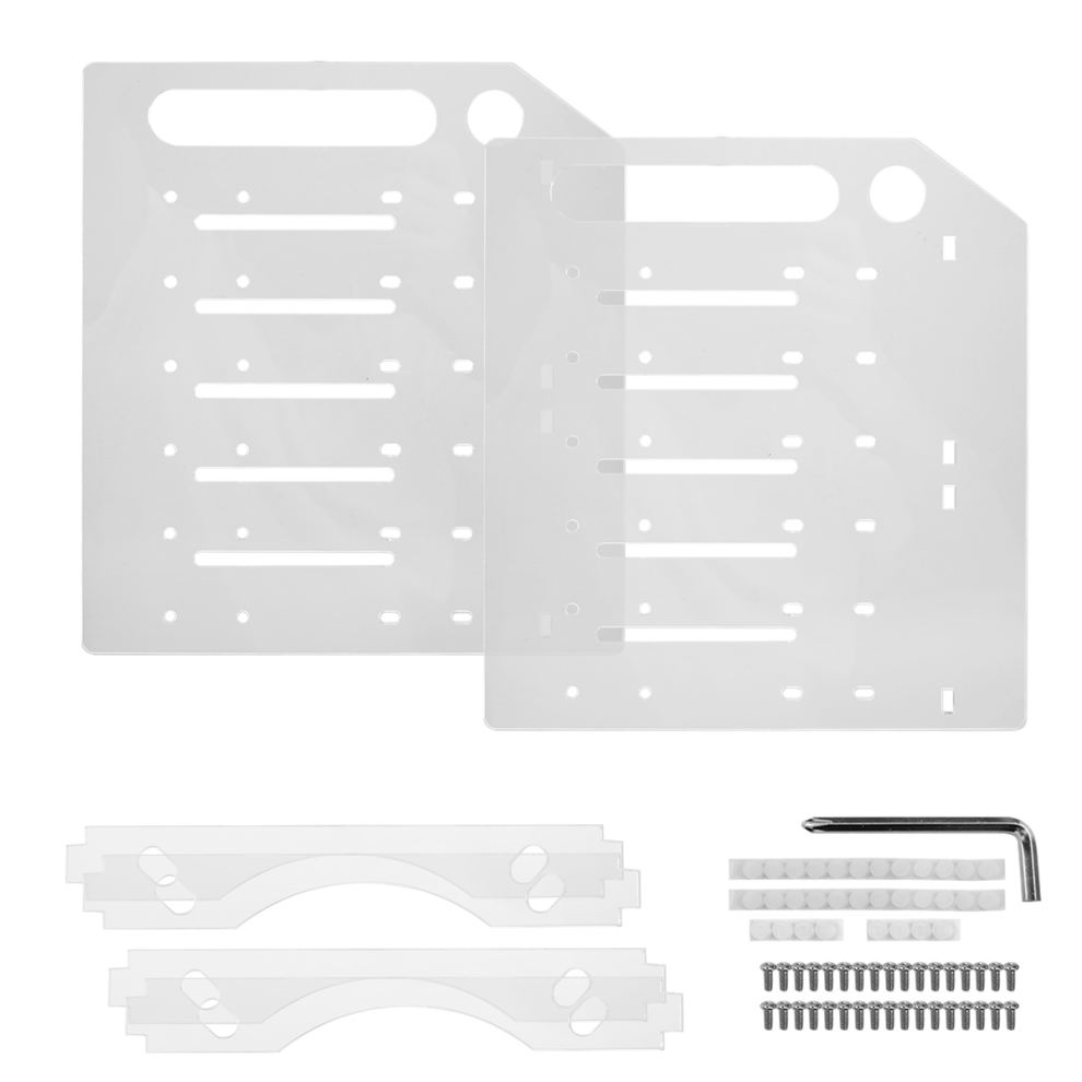3.5 Inch Desktop Hard Disk Rack Transparent Acrylic 6 Layer 4853702829747