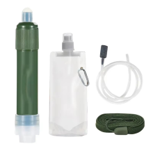 Portable Water Filter Straw Set,Carbon Fiber Camping Purifier