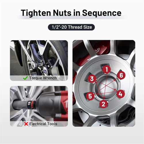 20pcs 1/2in-20 Lug Nut Set, for Part Number Wheels B 2