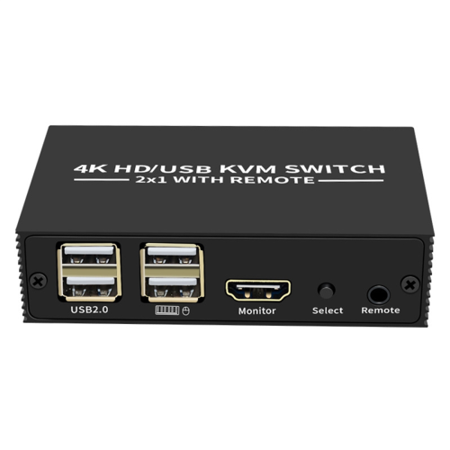 Διακόπτης KVM 4K 60Hz 2x1 USB για οθόνη υπολογιστή 1