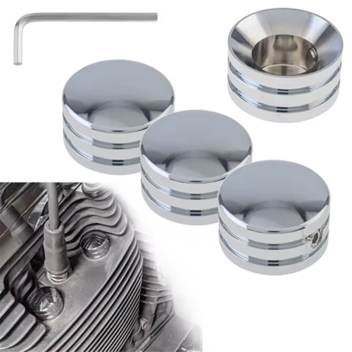 4pcs Motorcycle Spark Plugs Engine Screw Topper Cover for 2