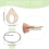 100Pcs Embroidery Floss Drops Wood Thread - 60x50mm 3