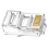 100pcs Pass Through Connectors Ethernet Network Modular Plug 4