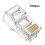 100pcs Pass Through Connectors Ethernet Network Modular Plug 2