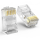100pcs Pass Through Connectors Ethernet Network Modular Plug 3