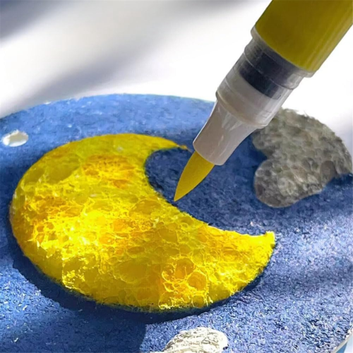 30Pcs 3D Drawing Magic Canvas Sponge with Water Brush DIY 2