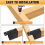 Pergola Brackets 4pcs,for 2 x 4Inch Pergola Post Top Rafter Brackets 4