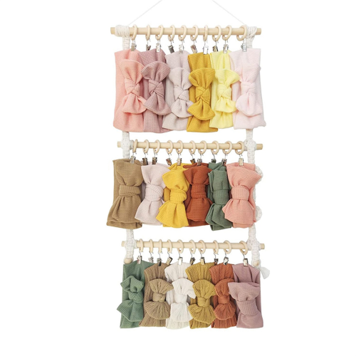 Girls Organizer Headband Holder - Multi-Layer Wall Mount Rack 2