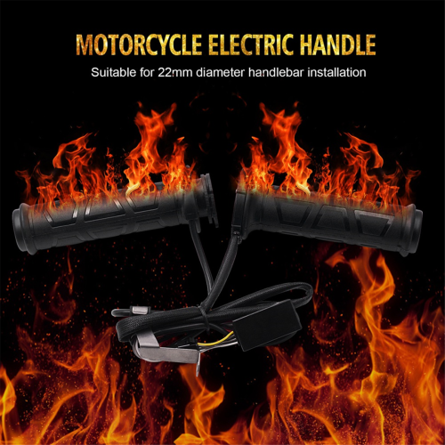 Winter Motorcycle Heated Grips Handlebar Warmer Sleeves 2