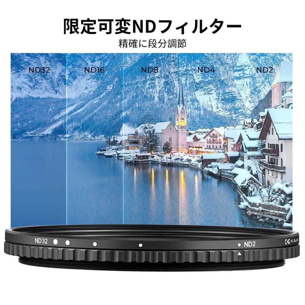 Concept 52mm Variable Nd Filter No Unevenness Japanese Agc Optical Glass Hd Super Resolution Ultra Low Reflectance 28 Layer Nano Coating Water Oil