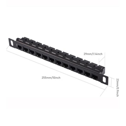 12 Port Patch Panel, Network Wire Organizer Rack 1