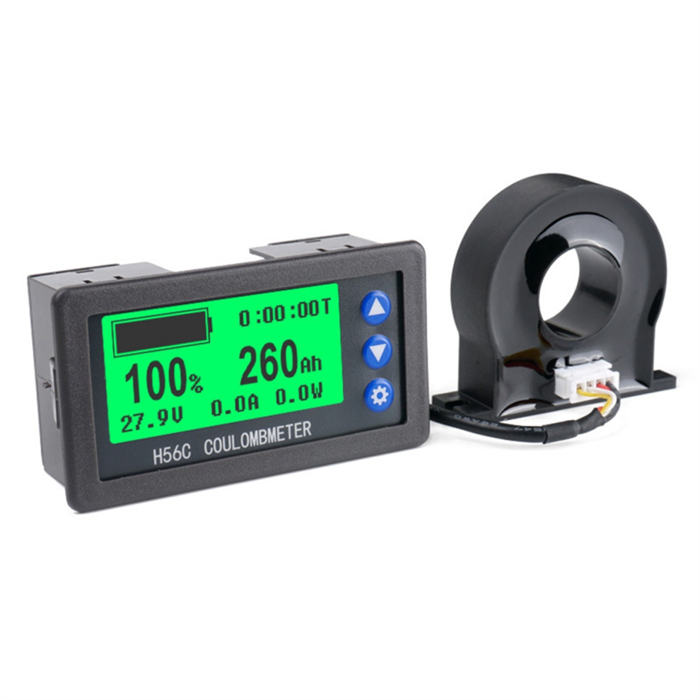 Dc9-100V Lcd Digital Hall Coulomb Meter Ammeter Voltmeter 50A 4853702856484