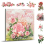 Flower Sticker, Transparent Stickers and Material Paper Pink 1
