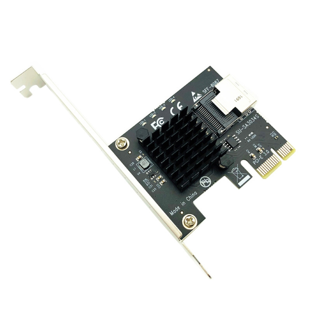 Pci-E 1X To Mini Sas Sff-8087 Adapter Card Mini Pci Express X1 2.0 4853702859102