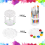 2 Pack Clear Paint Storage Box with Brush Holder and Mixing Palette 2