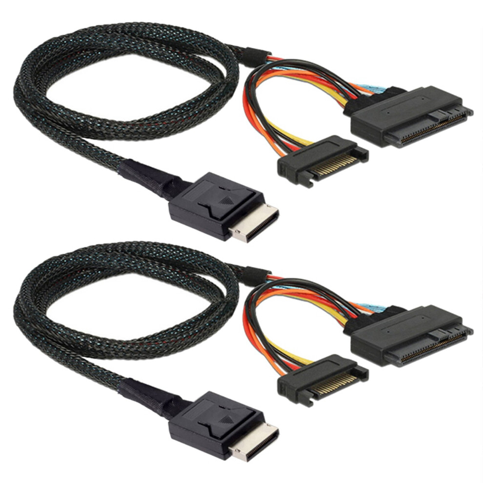 Gen 4 Oculink Sff-8611 4I To Pcie Sff-8639 U.2 Nvme Server Cable 4853702860641