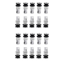 Kit de 100 válvulas de neumático TR16 con tapa antipolvo para ATV, coche, kart y barco