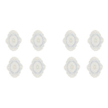 4 PCS Retro Lace Placemats,French Crochet Doilies,12x16-In Place Mats