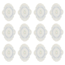 4 PCS Retro Lace Placemats,French Crochet Doilies,12x16-In Place Mats