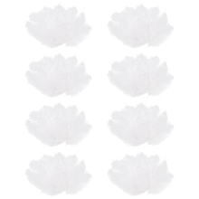 10 Pieces White Natural Ostrich 20-25cm Wedding DIY