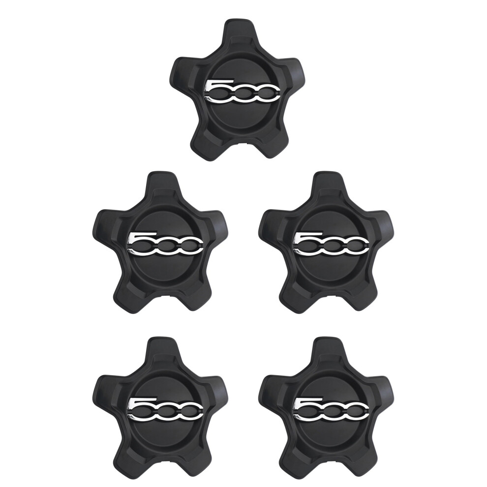 Car Wheel Center Cap Cover for 500X 2016-2022 6AN68LXHAA, Black-image-OPC-PHX9ZBN-NEW