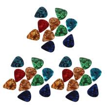10 Pcs Stylish Colorful Celluloid Guitar Pick 0.47mm