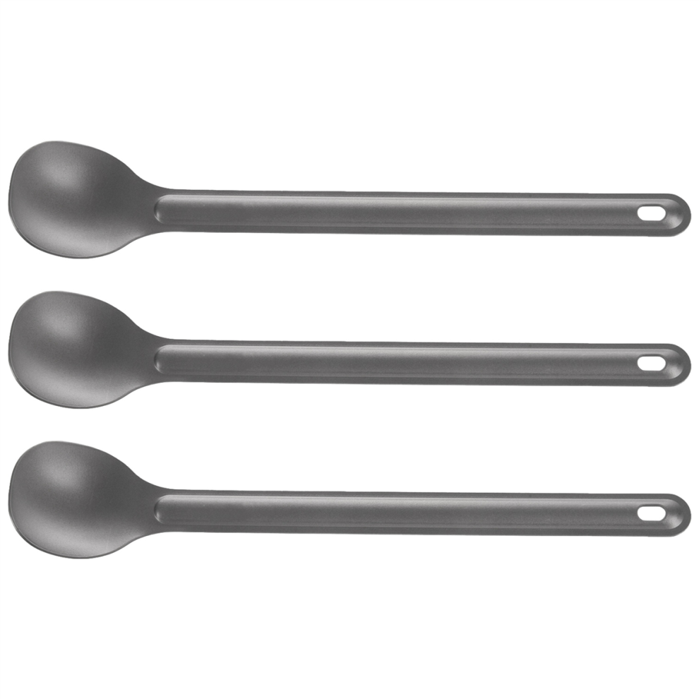 Cuchara De Titanio De Mango Largo Para Vajilla De Exterior De 21,5 Cm X 3,9 Cm-image